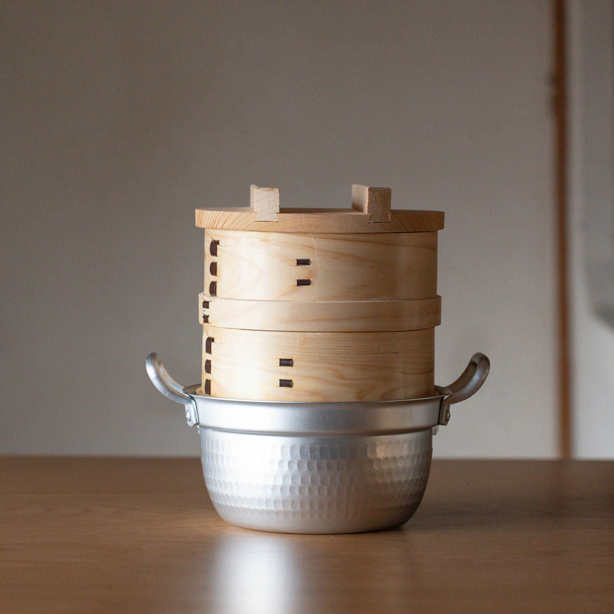 山一 鍋付ミニ和せいろ 18cm 2段 宅配便送料無料 | シキとサイ